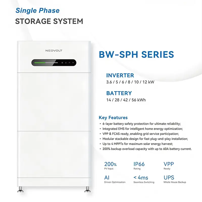 7kWh Stackable LiFePO4 பேட்டரி தொகுதி